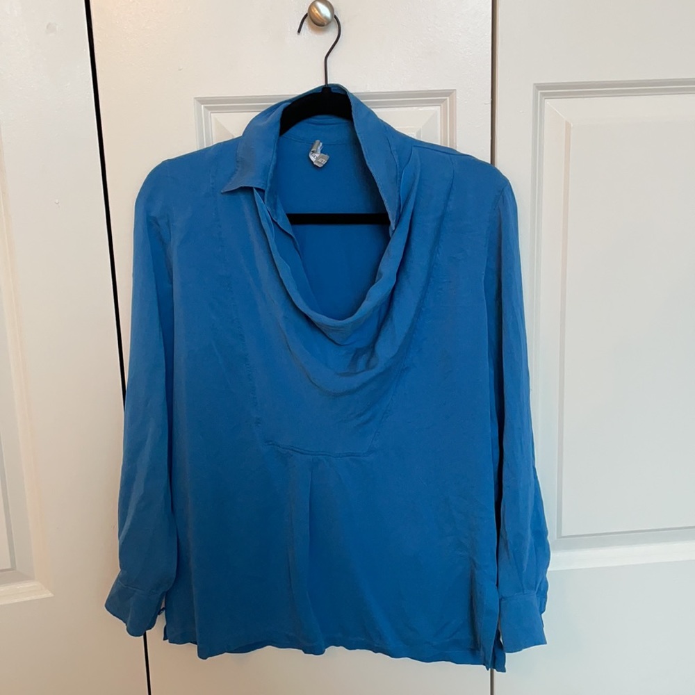 AUTHENTIC Max Mara Blue Scoop Neck Long Sleeve ♡